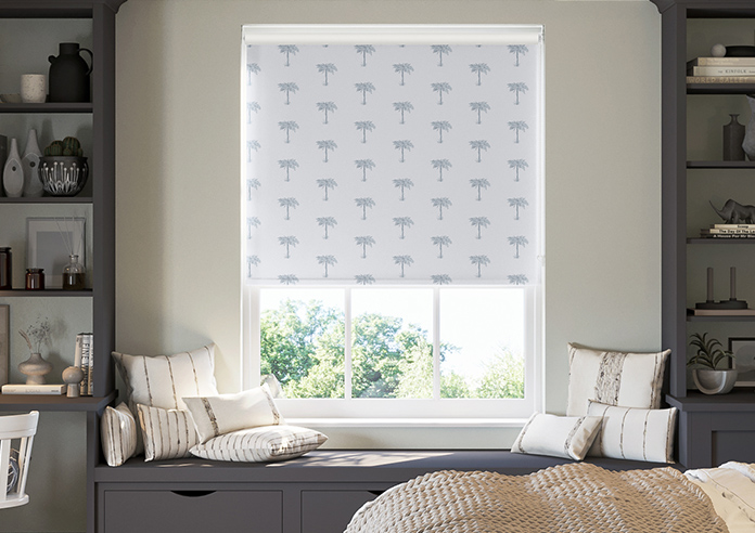 Miami Sunset, Slate Blue - Roller Blind - Image 3